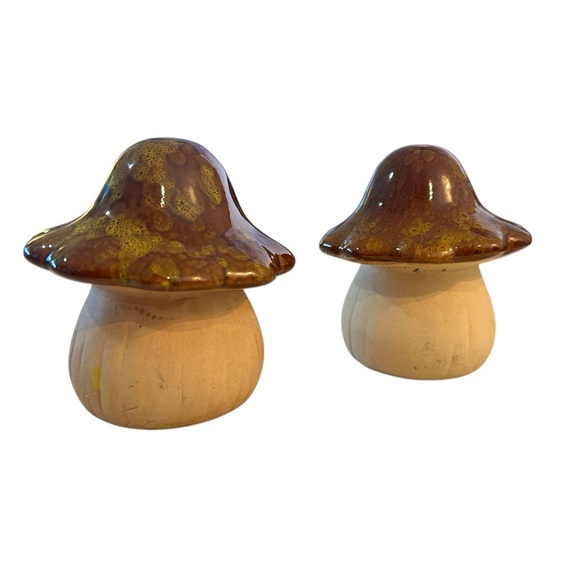 Vintage Mid Century Modern Ceramic Mushroom Sculptures - Set of 2 - Picture 6 of 11